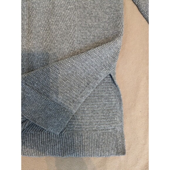 J Jill Women's Sweater Gray Small Knitted V-Neck Relaxed Tunic Pullover - Picture 4 of 12